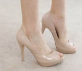 Sapato Peep Toe Verniz - 2 cores
